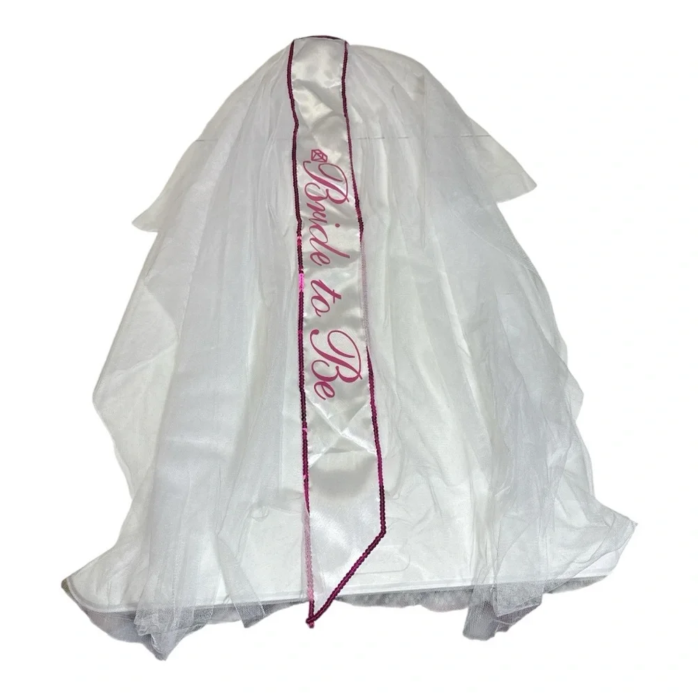 Bride to Be Sash Bundle with Pink Accents